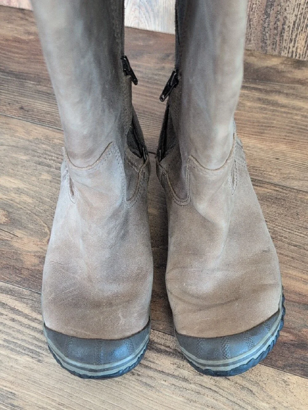 Sorel Slimboot Knee High Waterproof Leather Suede Riding Boots 7.5 521A